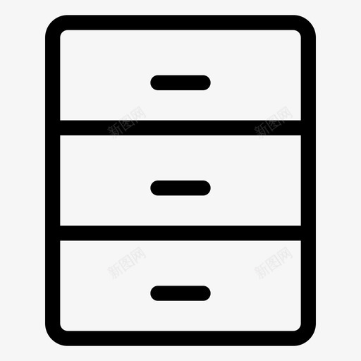 抽屉档案文件图标svg_新图网 https://ixintu.com 办公电话 抽屉 文件 档案