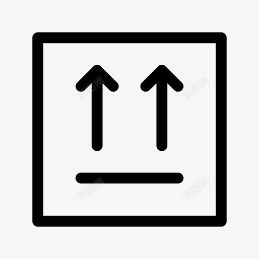 右侧朝上盒子纸板图标svg_新图网 https://ixintu.com 侧面朝上 包装 包装符号线 右侧朝上 盒子 纸板 顶部