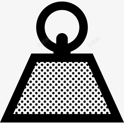 重量壶铃千克图标svg_新图网 https://ixintu.com 千克 壶铃 粗轮廓点 质量 重量