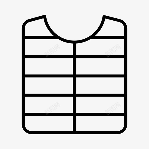 羽绒服服装时装图标svg_新图网 https://ixintu.com 冬装 时装 服装 羽绒服