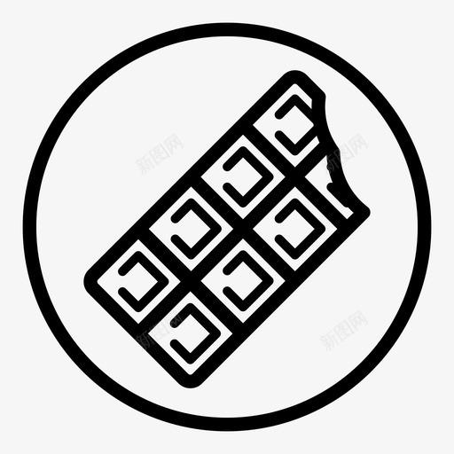 巧克力棒美味甜点图标svg_新图网 https://ixintu.com 好吃 巧克力棒 甜 甜点 美味 食物
