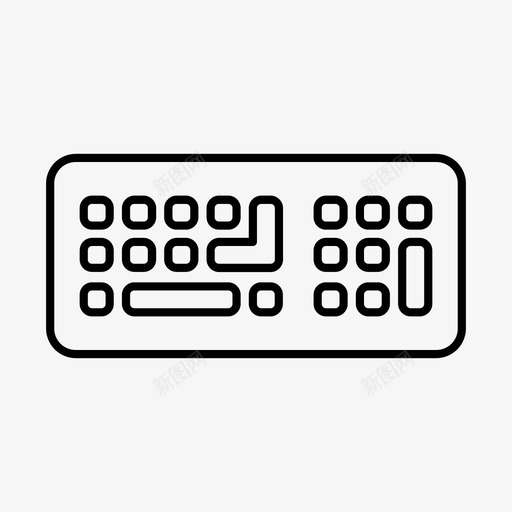 键盘输入设备连接主板图标svg_新图网 https://ixintu.com 主板 输入设备连接 键盘