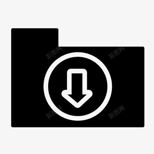 文件夹导出传输图标svg_新图网 https://ixintu.com 下载文件夹 传输 导出 网页设计实体图标