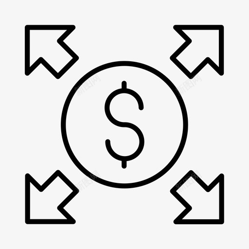 财政支出商业经济图标svg_新图网 https://ixintu.com 商业 服务 生产 经济 财政支出