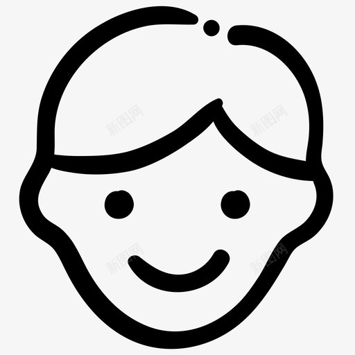 人物头像涂鸦图标svg_新图网 https://ixintu.com 人物 头像 头像基本轮廓涂鸦 涂鸦 用户