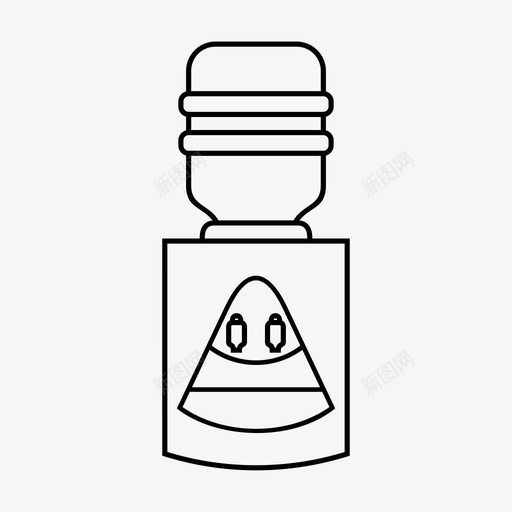 分配器加仑水图标svg_新图网 https://ixintu.com 分配器 加仑 水 水容器