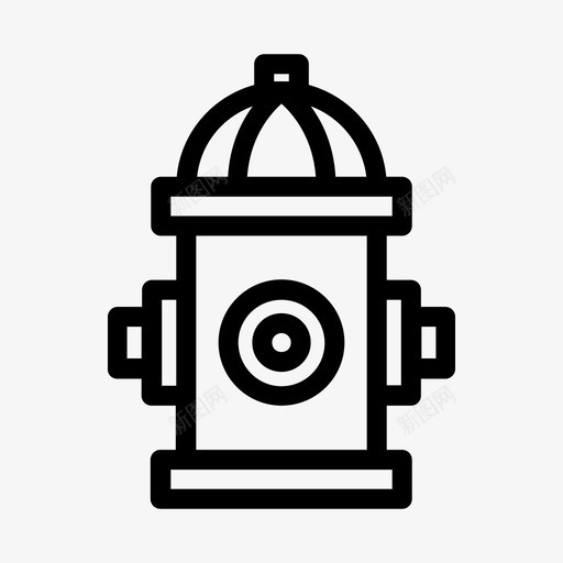 消防栓消防员街道图标svg_新图网 https://ixintu.com ui 消防员 消防栓 街道