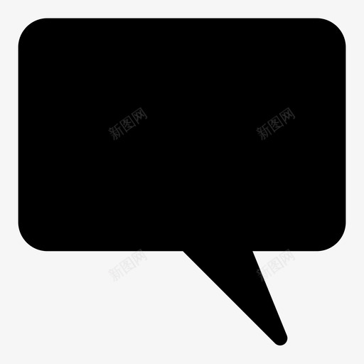 泡泡回答黑色图标svg_新图网 https://ixintu.com 回答 泡泡 说话 黑色