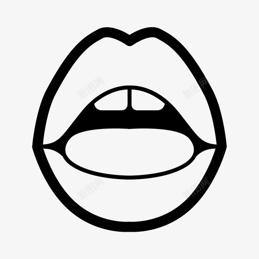 舔嘴唇嘴图标svg_新图网 https://ixintu.com 嘴 嘴唇 性感 性感的嘴唇 感觉 牙齿 舔
