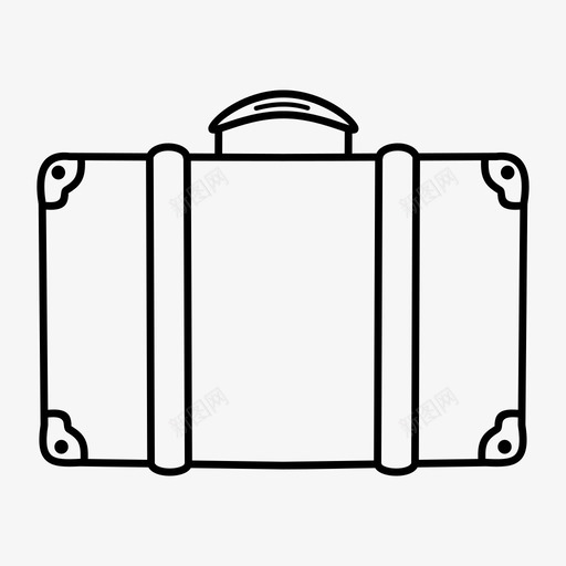 行李家庭度假旅行箱图标svg_新图网 https://ixintu.com 家庭度假 旅行箱 行李