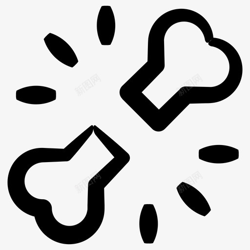 骨折损伤墨水精华卷2图标svg_新图网 https://ixintu.com 墨水精华卷2 损伤 骨折