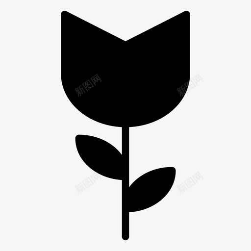 花庆祝花园图标svg_新图网 https://ixintu.com 公园 庆祝 新年标志第一卷 自然 花 花园 郁金香