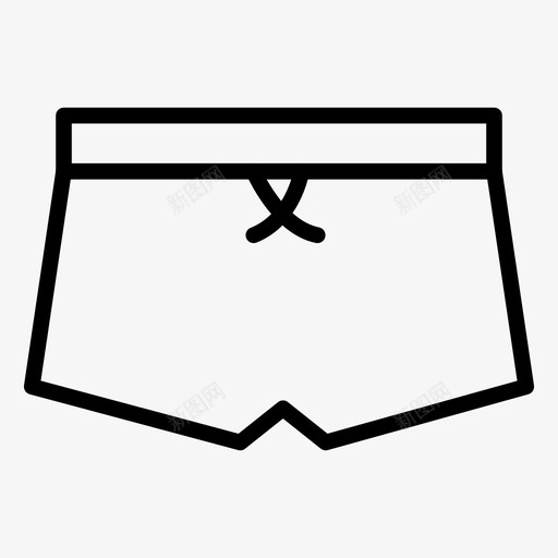 内衣布料连衣裙图标svg_新图网 https://ixintu.com 内衣 布料 度假和旅游线路图标 连衣裙
