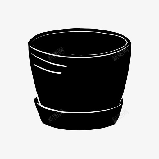 盆杯植物图标svg_新图网 https://ixintu.com 杯 植物 盆 茁壮成长