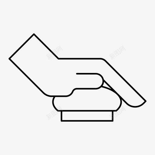 按一下按钮手四指图标svg_新图网 https://ixintu.com 四指 手 按一下按钮