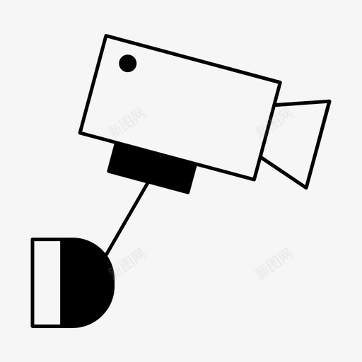 摄像机闭路电视安全系统图标svg_新图网 https://ixintu.com 安全系统 技术 摄像机 视频 闭路电视