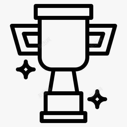 奖杯奖项冠军图标svg_新图网 https://ixintu.com 冠军 团队合作 奖杯 奖项 获胜者