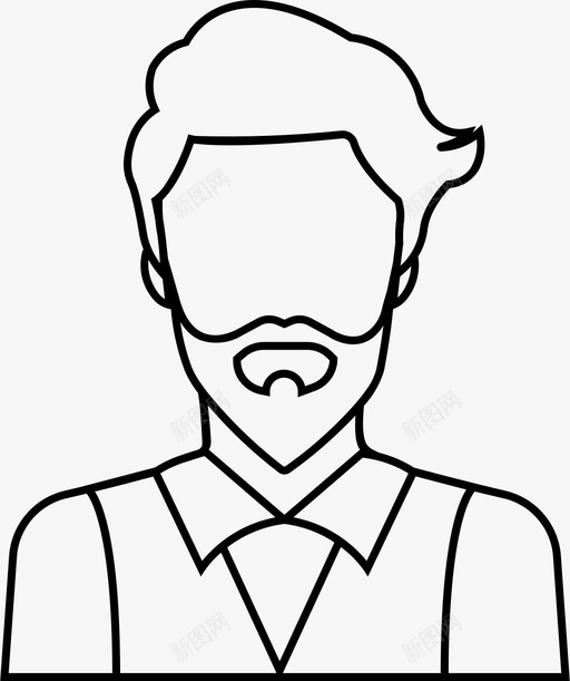 人物头像潮人图标svg_新图网 https://ixintu.com 个人资料 人物 人物头像 头像 潮人 用户