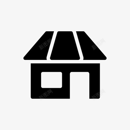 商店购买市场图标svg_新图网 https://ixintu.com 商店 市场 旅游符号图标 购买 购物