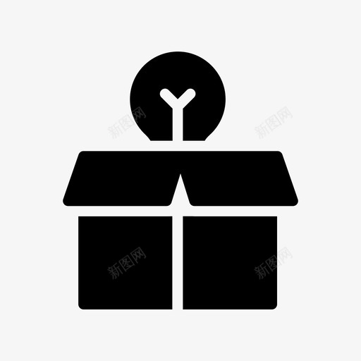 盒子包裹礼物图标svg_新图网 https://ixintu.com 包裹 在线营销符号图标第一卷 技术 盒子 礼物