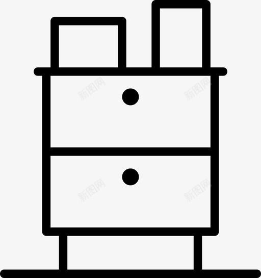 储藏柜卧室抽屉图标svg_新图网 https://ixintu.com 储藏柜 卧室 图片 家具薄 抽屉 梳妆台 餐具柜