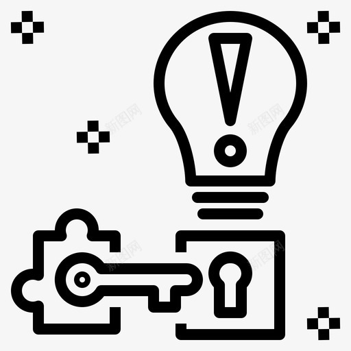 问题解决关键解决图标svg_新图网 https://ixintu.com 关键 管理心理学 解决 问题解决