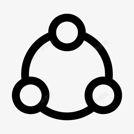 社区小组网络图标svg_新图网 https://ixintu.com 共享 团队 小组 社区 网络