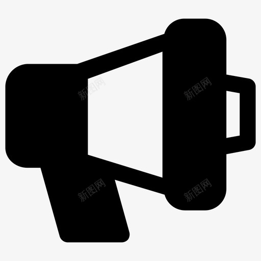 广播播音员喇叭图标svg_新图网 https://ixintu.com 喇叭 广播 扩音器 播音员