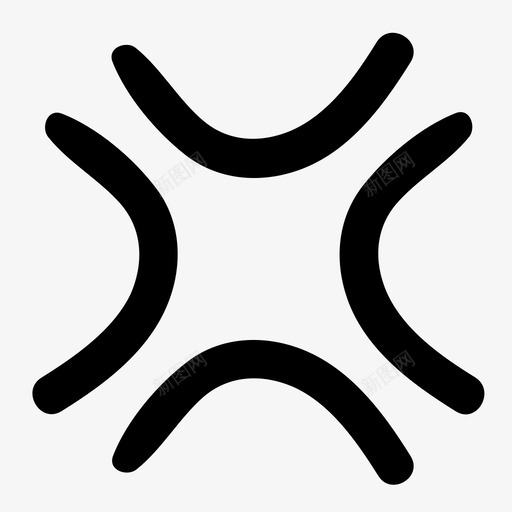 愤怒血管卡通图标svg_新图网 https://ixintu.com 化身基本轮廓涂鸦 卡通 情感 愤怒 涂鸦 血管