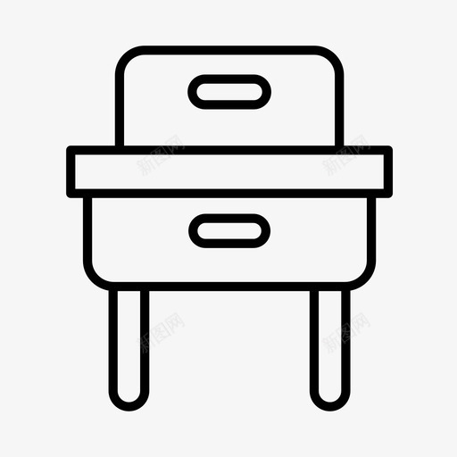 书桌椅子和桌子教室图标svg_新图网 https://ixintu.com 书桌 学校 学校设备 教室 教育 椅子和桌子