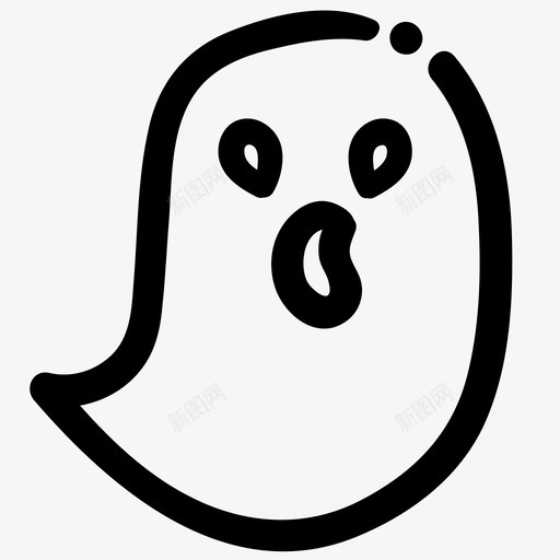 鬼魂万圣节精灵图标svg_新图网 https://ixintu.com 万圣节 化身基本轮廓涂鸦 精灵 透明 鬼魂