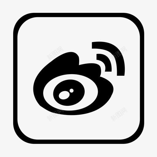 码图网-微博方形默认svg_新图网 https://ixintu.com 码图网-微博方形默认