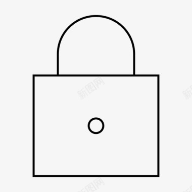 挂锁防止隐私图标图标