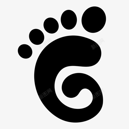 脚印g踪迹图标svg_新图网 https://ixintu.com g 脚印 踪迹