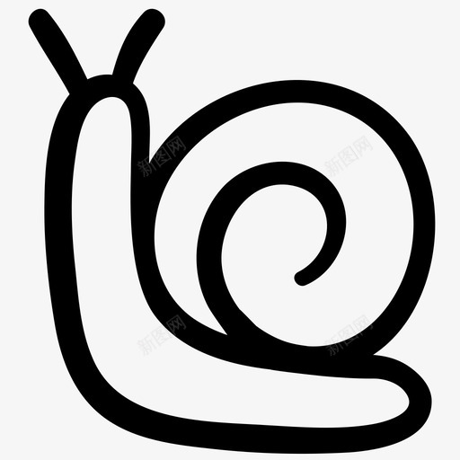 蜗牛动物爬行动物图标svg_新图网 https://ixintu.com 动物 慢 爬行动物 蜗牛 贝壳 阿凡达基本轮廓涂鸦