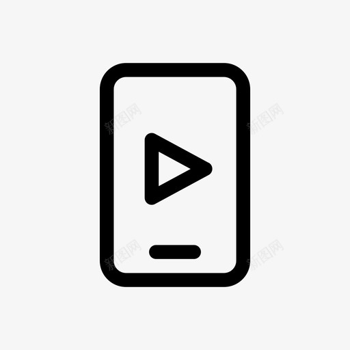 在线视频互联网播放图标svg_新图网 https://ixintu.com 互联网 在线视频 播放