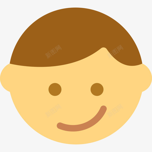 happysvg_新图网 https://ixintu.com happy 表情 可爱 多色 扁平