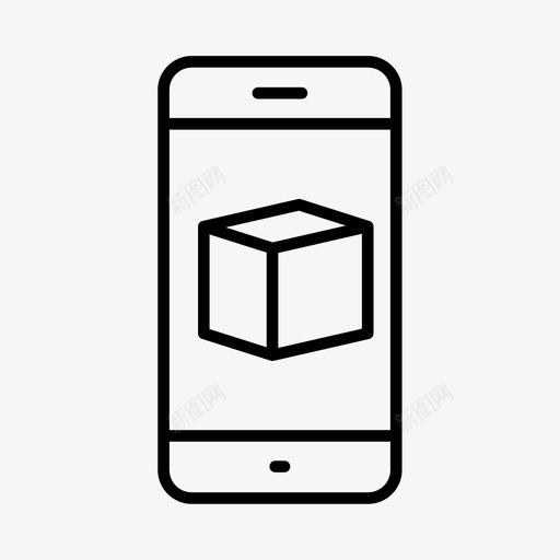 购物箱电子商务电话图标svg_新图网 https://ixintu.com 电子商务 电话 网上购物 购物箱