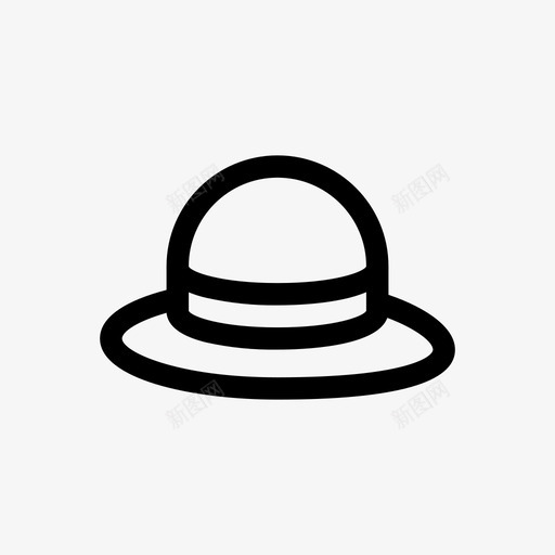 帽子夏天图标svg_新图网 https://ixintu.com 夏天 帽子