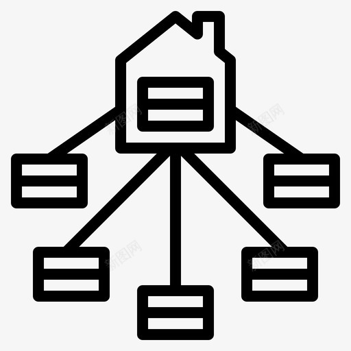 数据集市商业智能图标svg_新图网 https://ixintu.com 仓库 商业 商业智能 数据集市 智能
