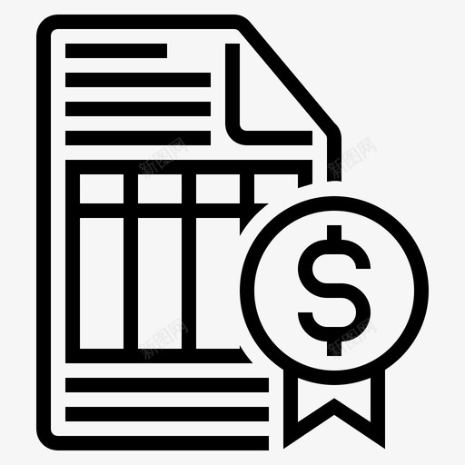 商业计划书批准书财务信函图标svg_新图网 https://ixintu.com 中标比例 商业计划书 批准书 纸张 财务信函