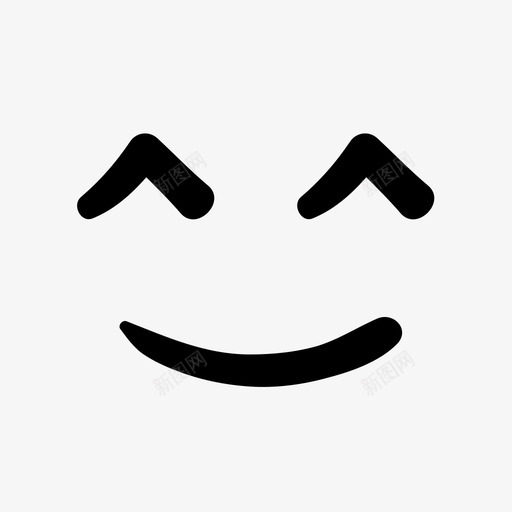 微笑表情手绘图标svg_新图网 https://ixintu.com 开心 微笑 手绘 满意 表情 表情线涂鸦