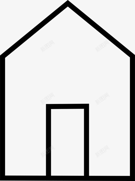 家住所小屋图标svg_新图网 https://ixintu.com 住所 家 小屋 房地产 房子