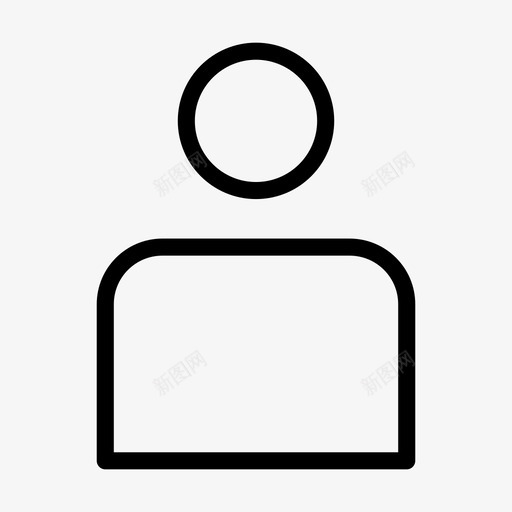 头像员工男人图标svg_新图网 https://ixintu.com 员工 头像 用户 男人 购物 购物和电子商务线图标第2卷