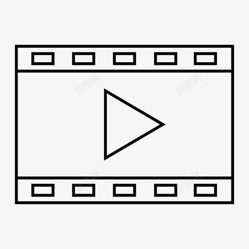 电影带电影院戏剧图标svg_新图网 https://ixintu.com 录像带 戏剧 电影带 电影院