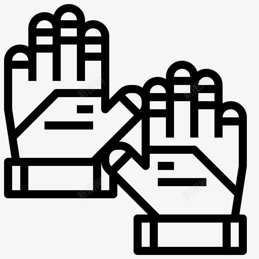 足球手套球员运动图标svg_新图网 https://ixintu.com 球员 足球元素 足球手套 运动