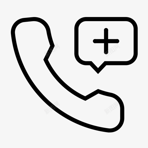 紧急呼叫救护车援助图标svg_新图网 https://ixintu.com 保健 医疗 医院 援助 救护车 电话 紧急呼叫