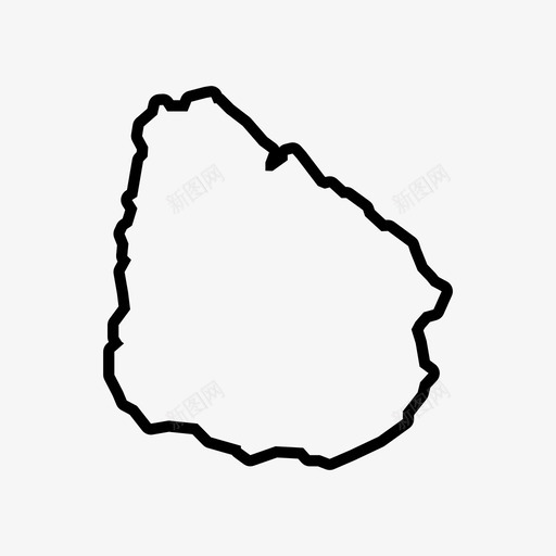 乌拉圭地图美洲地图图标svg_新图网 https://ixintu.com 乌拉圭地图 南美洲 地图 美洲