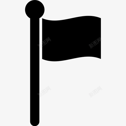 旗标国家旗杆图标svg_新图网 https://ixintu.com 国家 旗杆 旗标 野营填充物