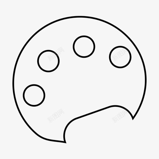 绘画色彩描绘图标svg_新图网 https://ixintu.com 描绘 绘画 色彩 艺术设计线条 雕刻
